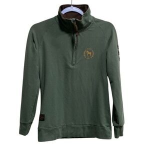Horze Spirit Originals Equestrian Quarter Zip Pullover – Green Size‎ 8